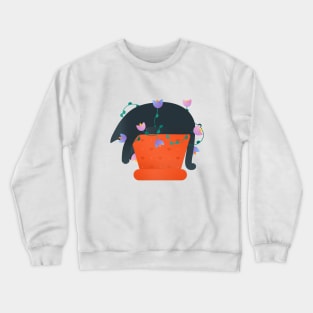 Purrty Flowers Crewneck Sweatshirt